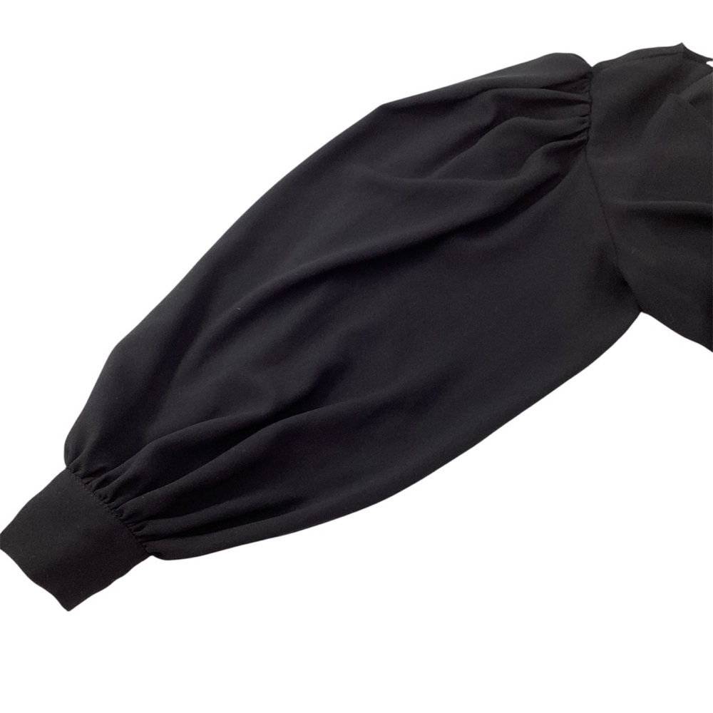 Trina Turk Black Aquatic Wrap Blouse - Picture 5 of 12